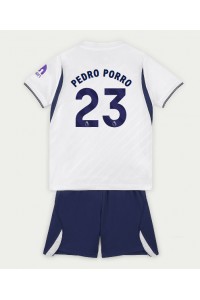 Tottenham Hotspur Pedro Porro #23 Jalkapallovaatteet Lasten Kotipeliasu 2026-27 Lyhythihainen (+ Lyhyet housut)